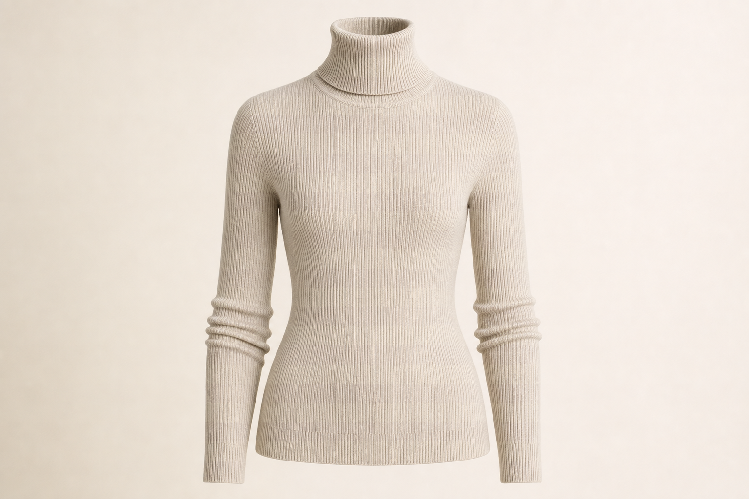 Merino Ribbed Turtleneck